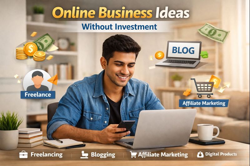 Online Business Ideas Without Investment (2026 Guide)